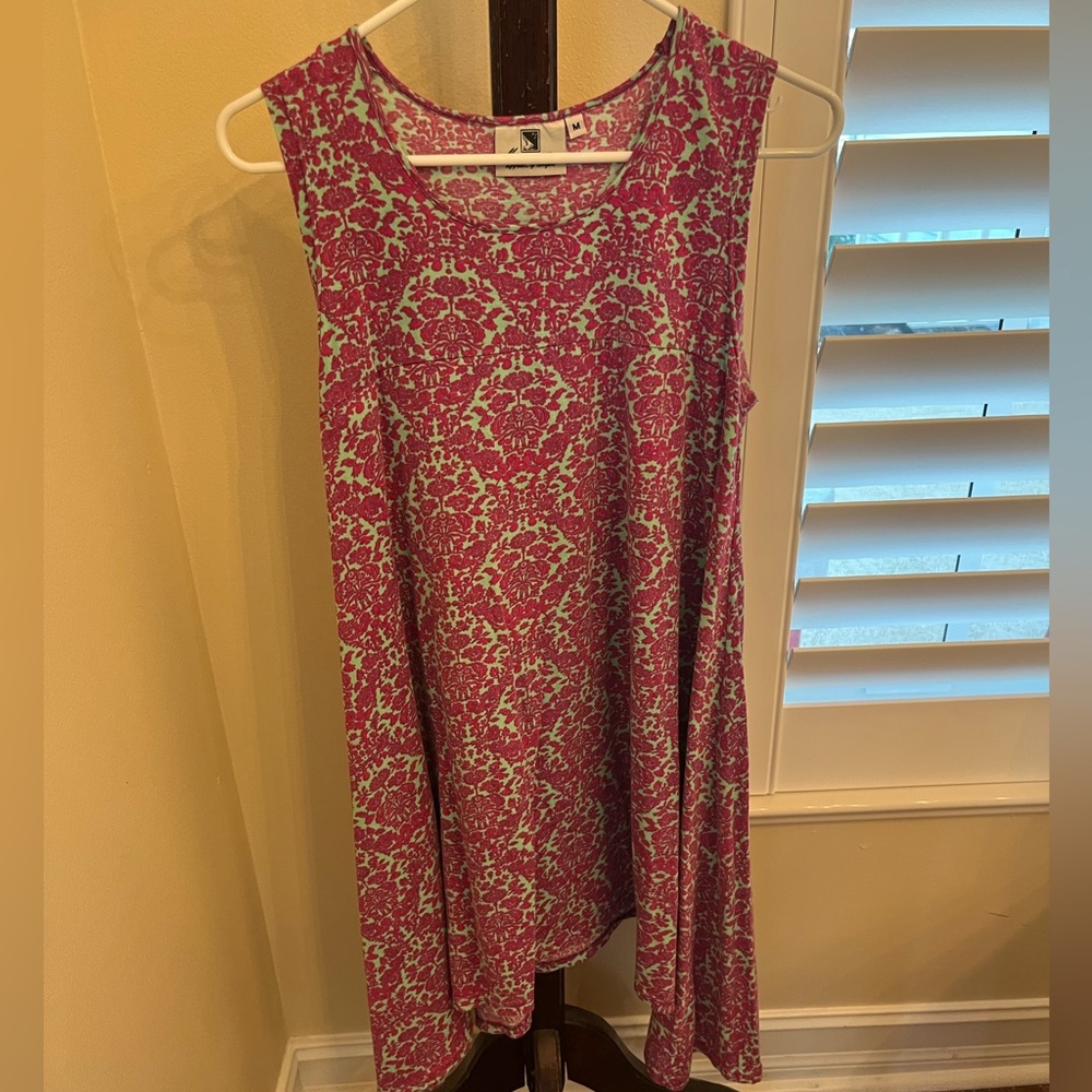 Swing Dress Size Medium Malabar Bay Fuchsia and Teal